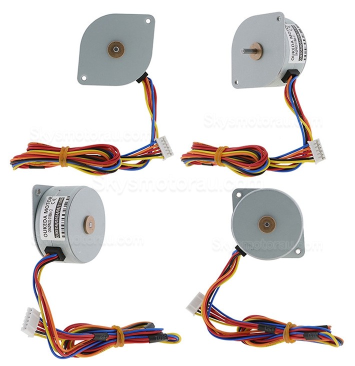 Oukeda OK42PM22-0186A-C1 Permanent Magnet Stepper Motor 7.5 Deg 4.90Ncm 12V 6 Wires